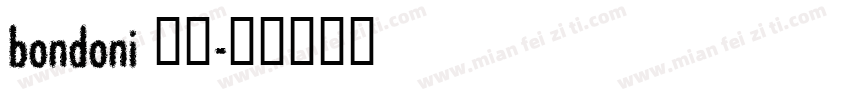 bondoni 柔曼字体转换